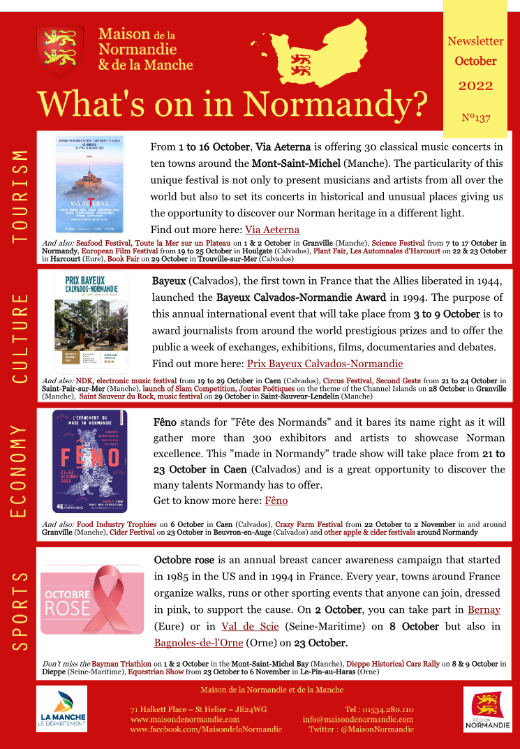 What s On In Normandy October 2022 Maison De La Normandie Et De La what-s-on-in-normandy-october-2022-maison-de-la-normandie-et-de-la